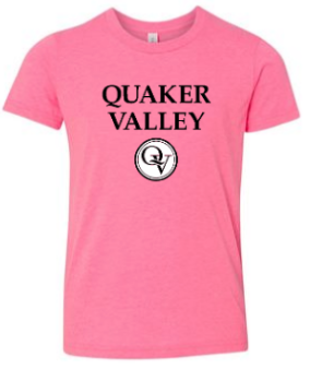 QUAKER VALLEY BREAST CANCER AWARENESS YOUTH & ADULT SHORT SLEEVE T-SHIRT - PICK 1 OF 2 DESIGNS For Sale