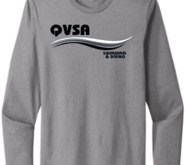 *NEW* QVSA SWIMMING AND DIVING COTTON JERSEY ADULT LONG SLEEVE - HEATHER GRAY Online