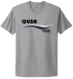 *NEW* QVSA SWIMMING AND DIVING COTTON JERSEY ADULT SHORT SLEEVE TEE -  HEATHER GRAY Supply