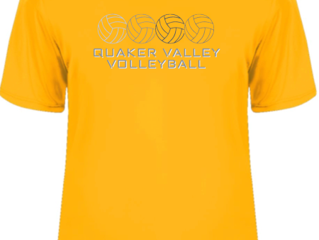 QUAKER VALLEY VOLLEYBALL -  YOUTH & ADULT PERFORMANCE SOFTLOCK SHORT SLEEVE T-SHIRT on Sale