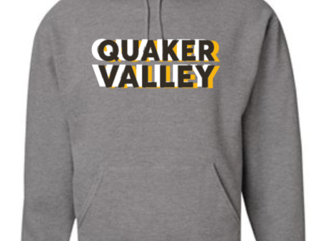 QUAKER VALLEY TRI-COLORED YOUTH & ADULT HOODED SWEATSHIRT Sale