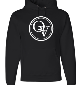 QUAKER VALLEY YOUTH & ADULT HOODED SWEATSHIRT - BLACK Cheap