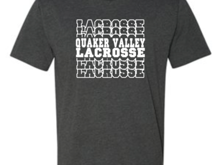 QVMS GIRLS LACROSSE OFFICIAL 2021 FUNDRAISER ITEM - YOUTH & ADULT RINGSPUN COTTON SHORTSLEEVE Online Sale