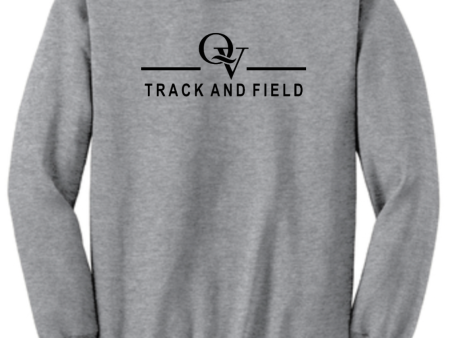 QUAKER VALLEY TRACK & FIELD YOUTH & ADULT CREW NECK SWEATSHIRT Fashion