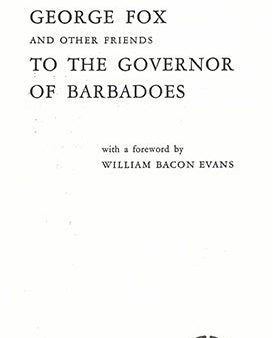 Tract: Letter of George Fox and Other Friends Online