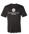 QUAKER VALLEY TENNIS YOUTH & ADULT PERFORMANCE SOFTLOCK SHORT SLEEVE TEE - BLACK OR GRAPHITE Cheap