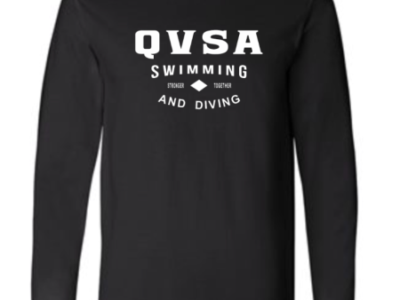 QVSA SWIMMING & DIVING  STRONGER TOGETHER : YOUTH & ADULT LONG SLEEVE T-SHIRT W  1 COLOR DESIGN Fashion