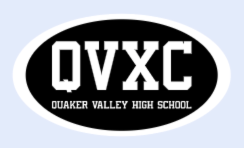 *FUNDRAISER* QUAKER VALLEY HIGH SCHOOL CROSS COUNTRY 5  X 3  STICKER For Sale