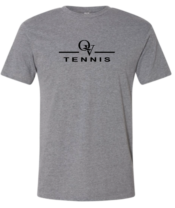 *NEW* QUAKER VALLEY TENNIS FINE COTTON JERSEY YOUTH & ADULT SHORT SLEEVE TEE -  BLACK OR HEATHER Online Hot Sale