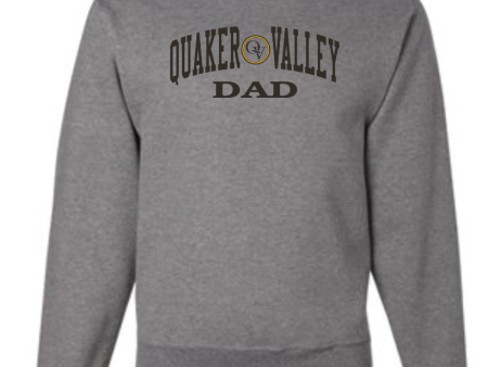 QUAKER VALLEY FAMILY GEAR ADULT CREW NECK SWEATSHIRT - DAD For Sale