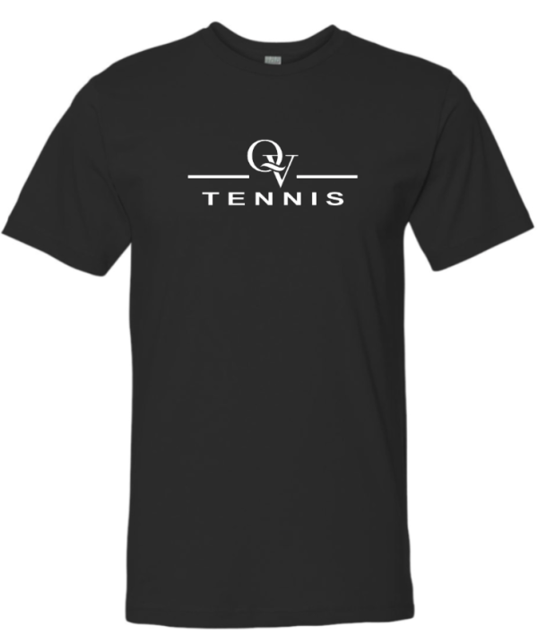 *NEW* QUAKER VALLEY TENNIS FINE COTTON JERSEY YOUTH & ADULT SHORT SLEEVE TEE -  BLACK OR HEATHER Online Hot Sale