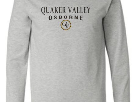 QUAKER VALLEY OSBORNE 20 21 YOUTH & ADULT LONG SLEEVE TEE -  ATHLETIC GREY Supply