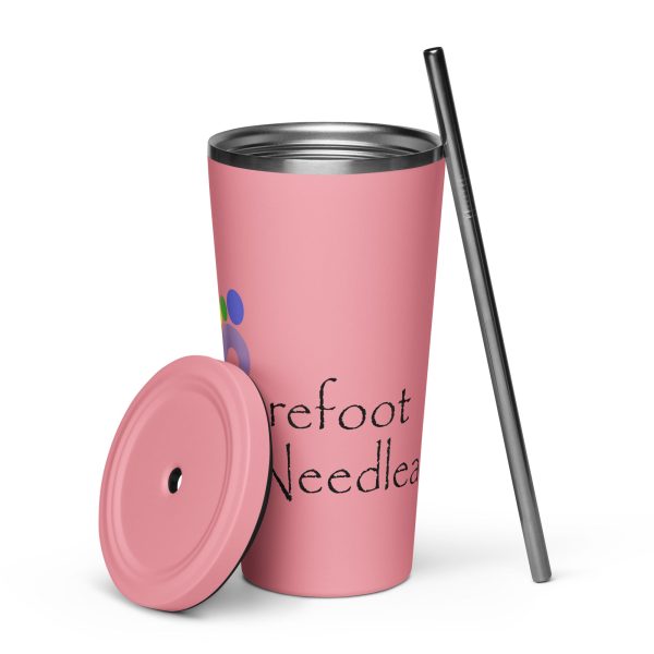 Insulated tumbler with a straw Online now