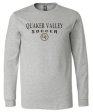 QUAKER VALLEY SOCCER 20 21 YOUTH & ADULT LONG SLEEVE TEE -  ATHLETIC GREY Discount