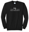 *NEW* QUAKER VALLEY ICE HOCKEY YOUTH & ADULT CREWNECK SWEATSHIRT - ATHLETIC HEATHER OR JET BLACK Online Hot Sale