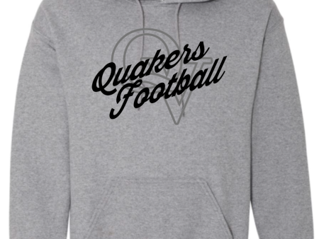 QUAKER VALLEY FOOTBALL YOUTH & ADULT HOODED SWEATSHIRT - ATHLETIC HEATHER Online Hot Sale