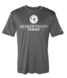 QUAKER VALLEY TENNIS YOUTH & ADULT PERFORMANCE SOFTLOCK SHORT SLEEVE TEE - BLACK OR GRAPHITE Cheap