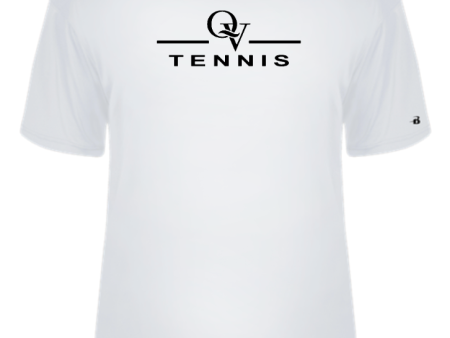 *NEW* QUAKER VALLEY TENNIS -  YOUTH & ADULT PERFORMANCE SOFTLOCK SHORT SLEEVE T-SHIRT - WHITE OR BLACK Cheap