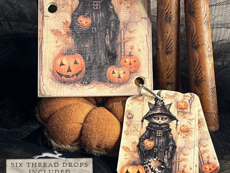 Witchy Pumpkin Cat on Sale