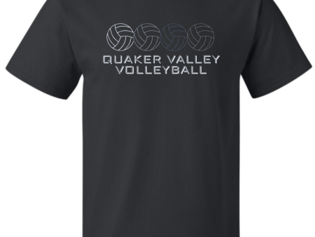 QUAKER VALLEY VOLLEYBALL COTTON JERSEY YOUTH & ADULT SHORT SLEEVE TEE on Sale