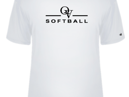 *NEW* QUAKER VALLEY SOFTBALL -  YOUTH & ADULT PERFORMANCE SOFTLOCK SHORT SLEEVE T-SHIRT - WHITE OR BLACK Online Sale