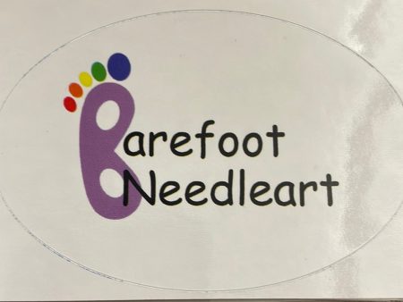 Barefoot Needleart Logo Sticker Hot on Sale