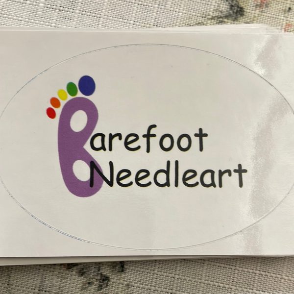 Barefoot Needleart Logo Sticker Hot on Sale