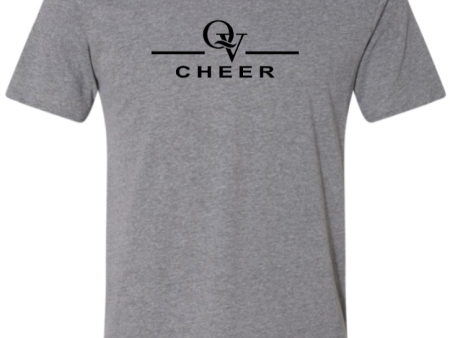 QUAKER VALLEY CHEER FINE COTTON JERSEY YOUTH & ADULT SHORT SLEEVE TEE -  BLACK OR HEATHER Discount