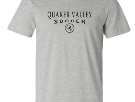 QUAKER VALLEY SOCCER 20 21 YOUTH & ADULT SHORT SLEEVE T-SHIRT - ATHLETIC GRAY Fashion