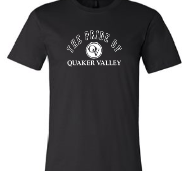 QUAKER VALLEY MARCHING BAND TODDLER, YOUTH & ADULT SHORT SLEEVE T-SHIRT - BLACK OR ATHLETIC GRAY Sale