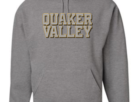 QUAKER VALLEY STRIPE DESIGN YOUTH & ADULT HOODED SWEATSHIRT Cheap