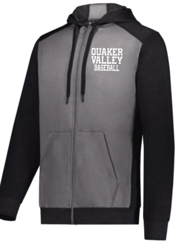 HOLIDAY FUNDRAISER - QUAKER VALLEY BASEBALL - HOLLOWAY THREE SEASON HOODED FULLZIP SWEATSHIRT For Discount