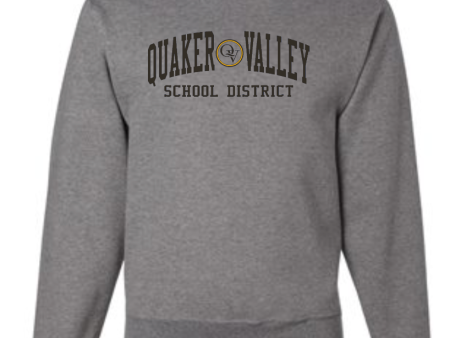 QUAKER VALLEY SCHOOL DISTRICT YOUTH & ADULT CREW NECK SWEATSHIRT Hot on Sale