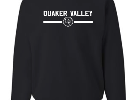 QUAKER VALLEY CIRCLE LOGO DESIGN YOUTH & ADULT CREW NECK SWEATSHIRT Fashion