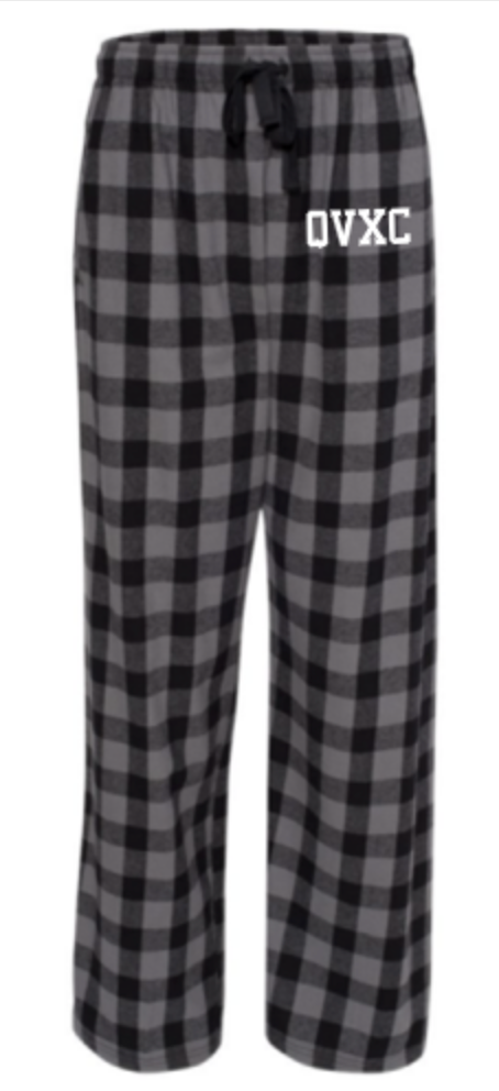 *FUNDRAISER* QUAKER VALLEY HIGH SCHOOL CROSS COUNTRY ADULT PLAID FLANNEL PANTS WITH POCKETS on Sale