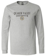 QUAKER VALLEY EDGEWORTH 20 21 YOUTH & ADULT LONG SLEEVE TEE -  ATHLETIC GREY Cheap